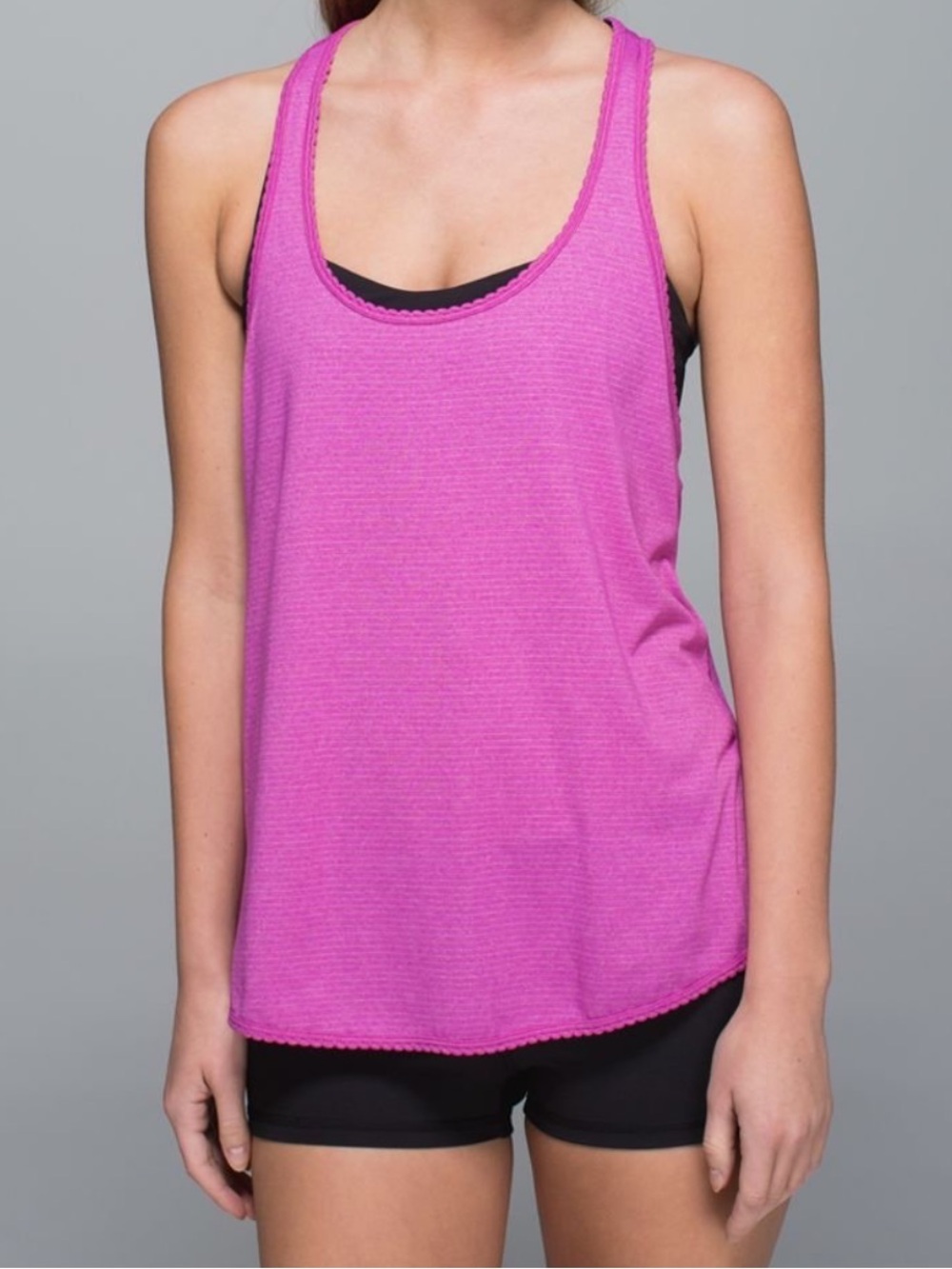 Lululemon Scalloped Racerback Purple Tank Top